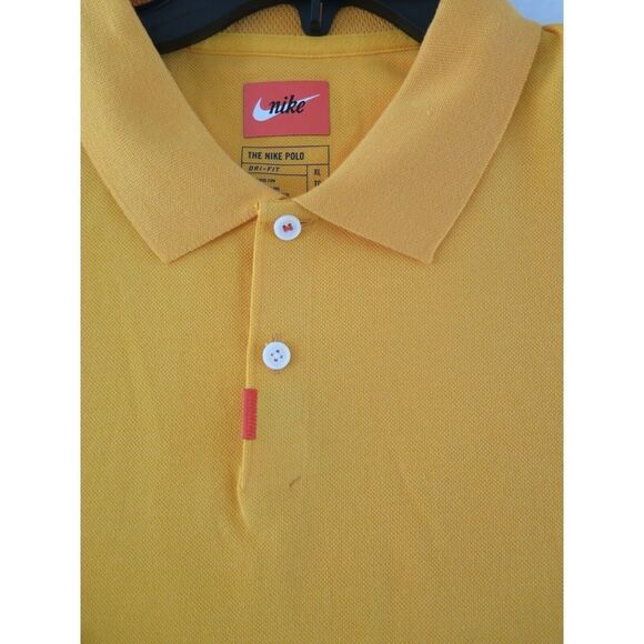 Nike Golf AT6111-739 Mens Sz XLarge Luxury Regular Fit Polo Gold Golf Shirt - Picture 7 of 8